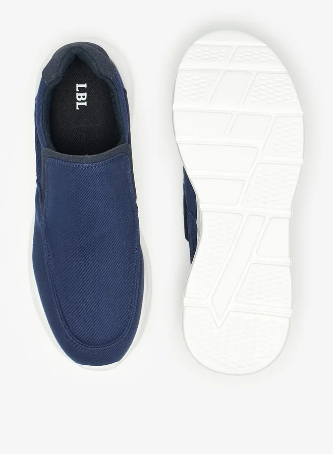 LBL by Shoexpress Textured Low Ankle Slip-On Sneakers