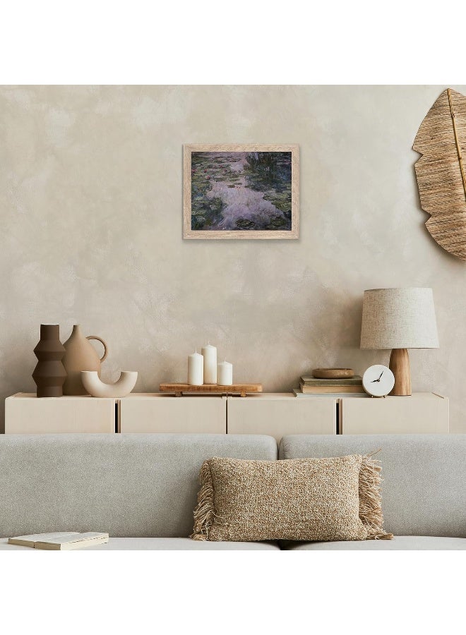 HoozGee Water Lilies Farmhouse Wall Art Painting by Claude Monet - Image 4