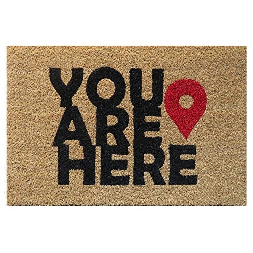 ATMAH Destination Coir Doormat with Anti Slip Backing(40cm x 60cm) - Image 1