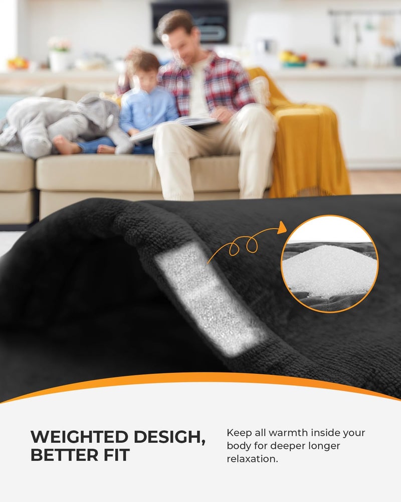 CooCoCo 37"x24" Heating Pad for Neck and Shoulders and Back, FSA Eligible Heat Pad for Back Pain Relief, HSA Approved Full Back Heated Pad, 6 Heat Settings 3 Timers Auto-Off, ETL Certified - Image 2