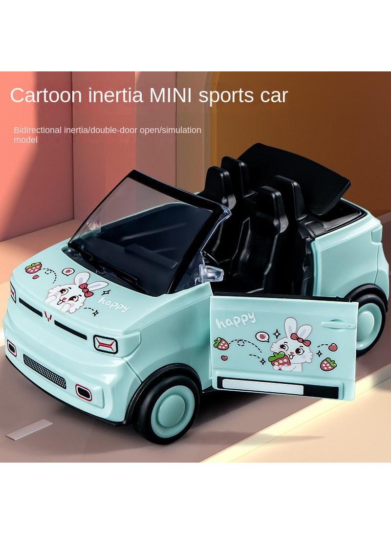 Y&D Children's Cartoon Mini Convertible Model Inertial Sports Car Toy - Image 2