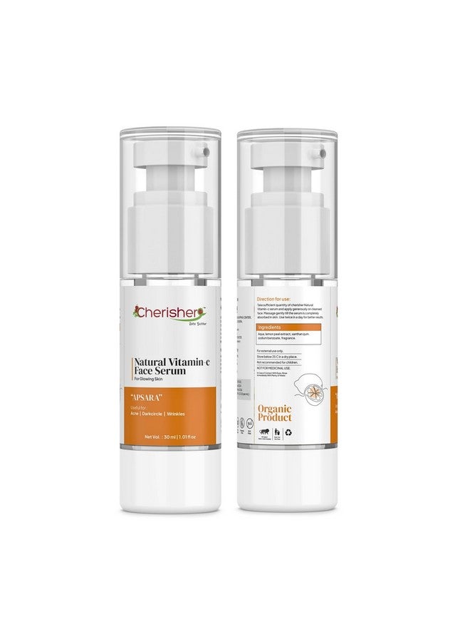 Cherisher APSARA Vitamin C Serum 30ML - Hydrating, Paraben & Sulphate-Free Face Serum for Glowing Skin, Anti-Aging, Acne Control & Even Skin Tone | Gentle Formula for All Skin Types, Women - Image 1