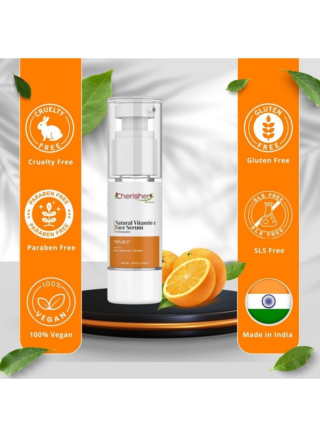 Cherisher APSARA Vitamin C Serum 30ML - Hydrating, Paraben & Sulphate-Free Face Serum for Glowing Skin, Anti-Aging, Acne Control & Even Skin Tone | Gentle Formula for All Skin Types, Women - Image 5