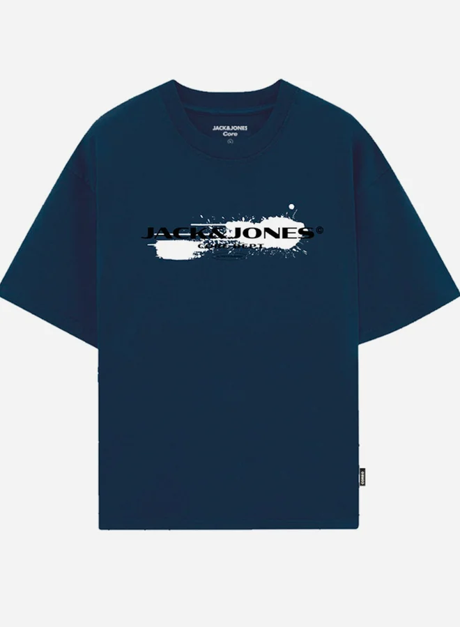 جاك اند جونز تيشيرت قطن بياقة ضيقة