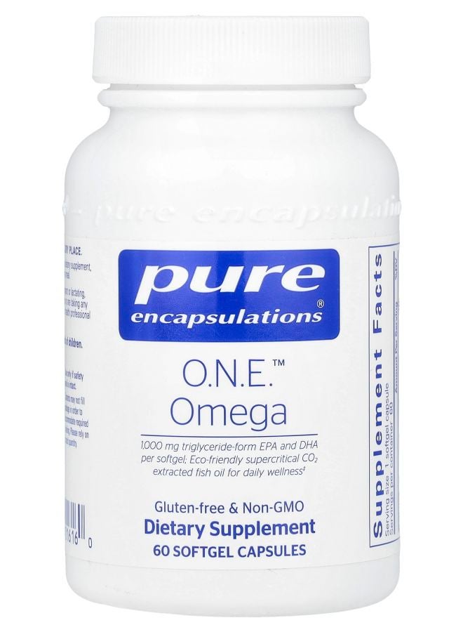 Pure Encapsulations كبسولات أوميغا 60 سوفتغيل O.N.E.™