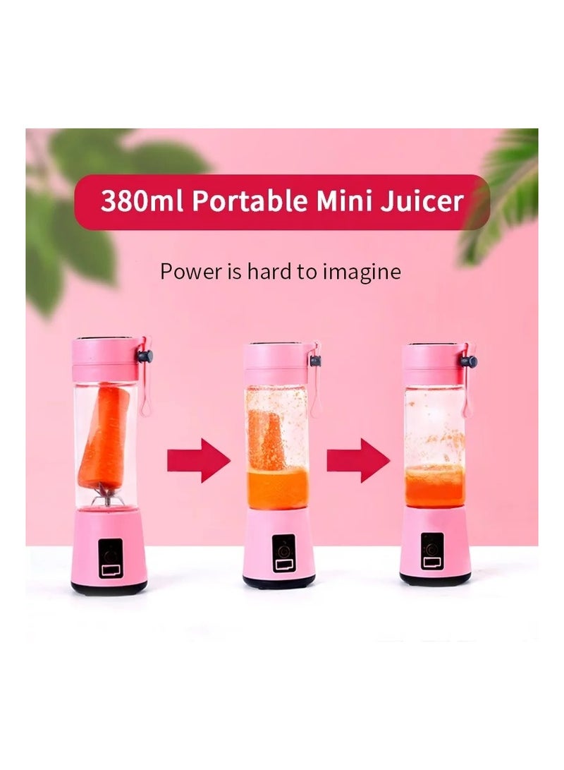 ARTC ARTC 1 Piece USB Rechargeable Electric Blender And Portable Juicer Bottle with Six Blades Blue  - Image 3