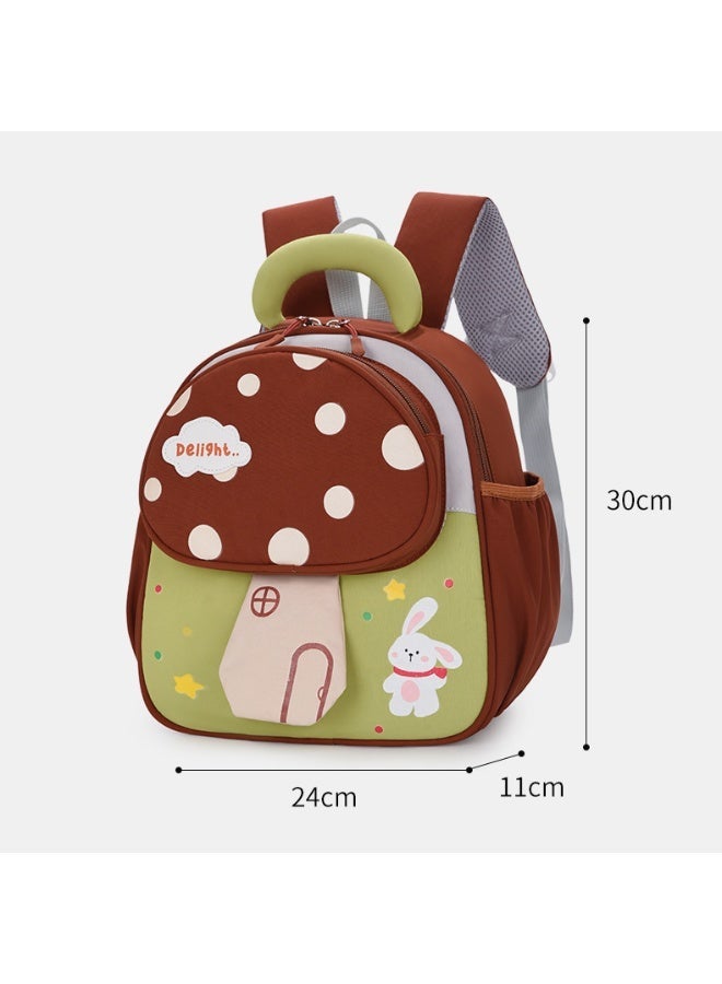 Kids Mushroom Kindergarten Backpack 3-5 Years – Lightweight Spine-Protective Waterproof Wear-Resistant Breathable Multifunctional – School Supplies - Image 2