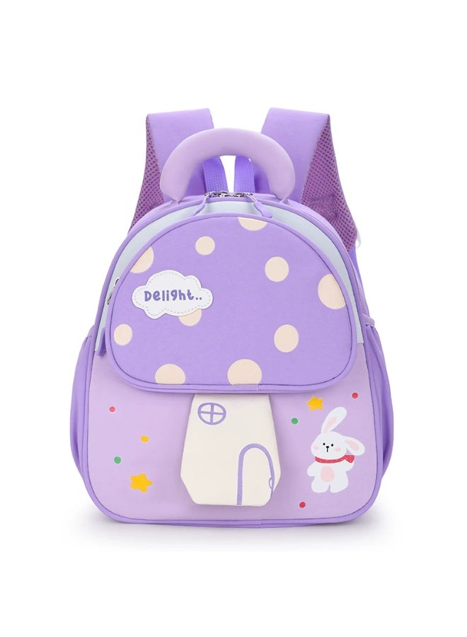 Kids Mushroom Kindergarten Backpack 3-5 Years – Lightweight Spine-Protective Waterproof Wear-Resistant Breathable Multifunctional – School Supplies - Image 1