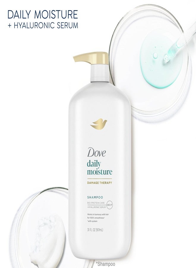 Dove Ultra Care Shampoo Daily Moisture Pack of 4 for Dry Hair Shampoo with Bio-Restore Complex 31 oz - Image 3