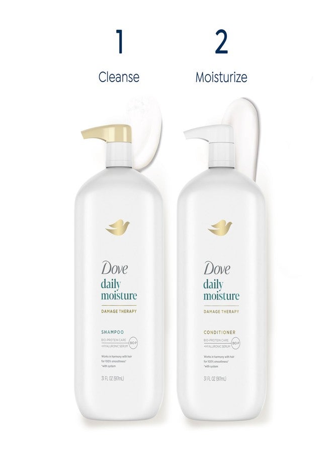 Dove Ultra Care Shampoo Daily Moisture Pack of 4 for Dry Hair Shampoo with Bio-Restore Complex 31 oz - Image 4