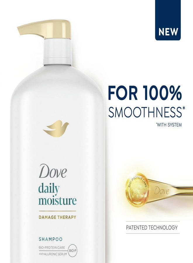Dove Ultra Care Shampoo Daily Moisture Pack of 4 for Dry Hair Shampoo with Bio-Restore Complex 31 oz - Image 2