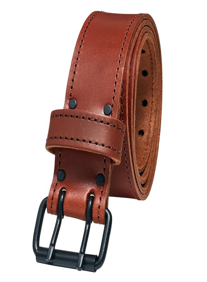 FESA Men's Leather Tool Belt - Handcrafted Full Grain Leather Tool Pouch Belt for Carpenters & Other Trade Professionals - Adjustable from 29"-44" (Cherry - 2" Wide - L) - Image 1