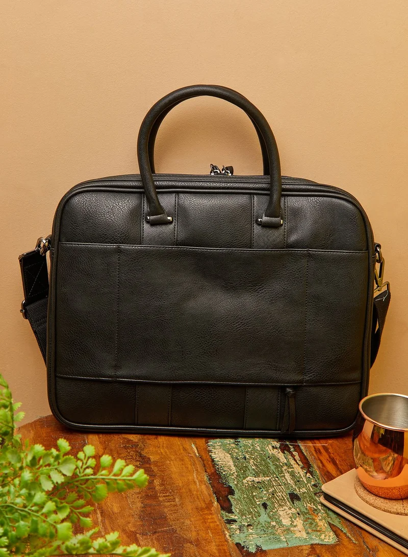 Ted Baker Nevver Striped Pu Document Laptop Bag