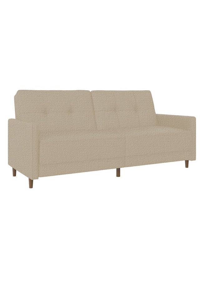 House One Nara | 3-Seater Sofa Upholstered In Linen 193x85x86 cm - Light Beige - Image 2