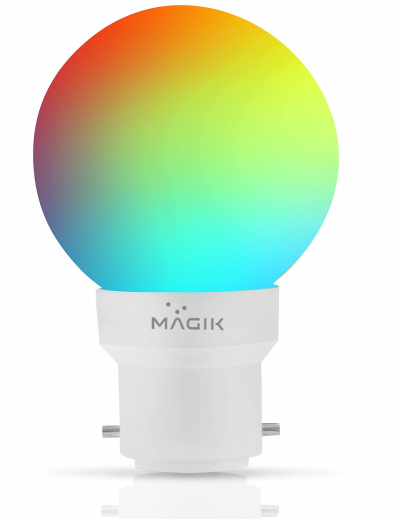 MAGIK Spectrum 0.5W LED Bulb (Multicolor) | Decorative Night Lamp for Home, Temple & Bedroom | B22 Base | Energy Efficient Zero Watt Light | Pack of 1 - Image 5