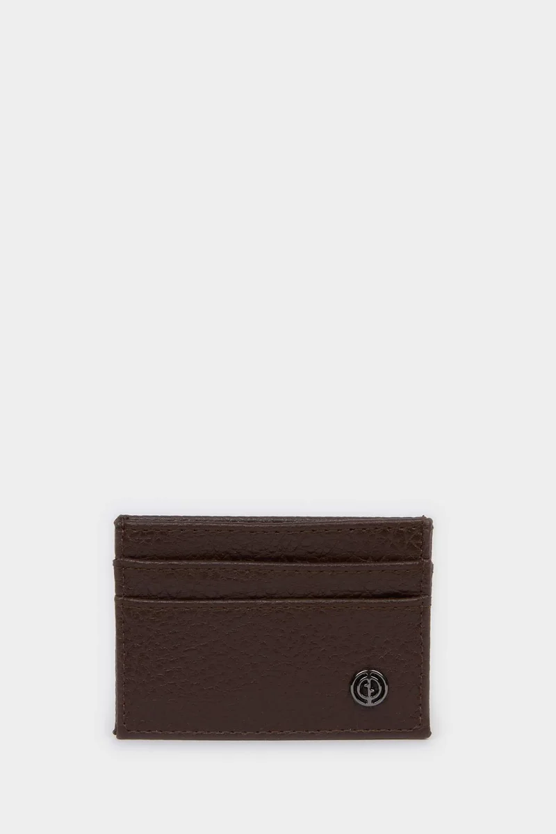 DeFacto Man Faux Leather Business Card Wallet