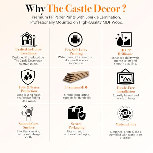 The Castle Decor لوحة جدارية 7 خيول من كاسل ديكور لغرفة المعيشة بحجم كبير - لوحة 7 خيول جارية فاستو لغرفة النوم، المكتب، الفندق - ديكور جدار لوحة رقمية مؤطرة خشبية للهدايا (27x48 بوصة) - Image 5