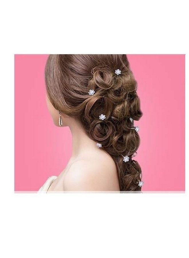 Drishti Hair Bun Pin Fancy Juda Pins With Crystal Rhinestone For Women And Girls 1 Box Set Of 20 Pin - Image 5