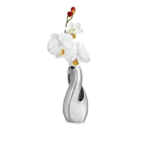 Nambe Pebble Twist Bud Vase | 8-Inch | Vases for Centerpiece Table Home Indoor Desk Décor | Mid Century Modern Style Vase for Wedding Housewarming Gift | Made of Metal Alloy - Image 1