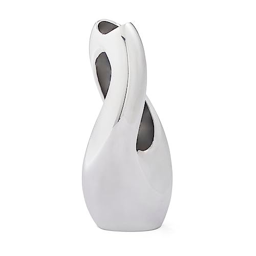 Nambe Pebble Twist Bud Vase | 8-Inch | Vases for Centerpiece Table Home Indoor Desk Décor | Mid Century Modern Style Vase for Wedding Housewarming Gift | Made of Metal Alloy - Image 2
