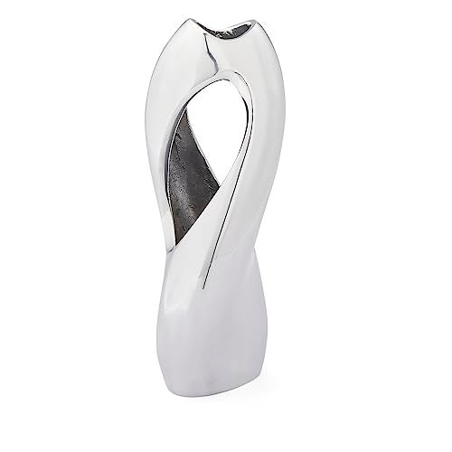 Nambe Pebble Twist Bud Vase | 8-Inch | Vases for Centerpiece Table Home Indoor Desk Décor | Mid Century Modern Style Vase for Wedding Housewarming Gift | Made of Metal Alloy - Image 3