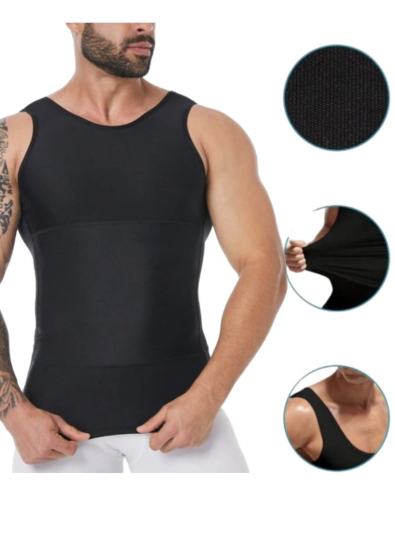 Developed black relational corset for tummy tuck and gynecomastia in men - Image 1