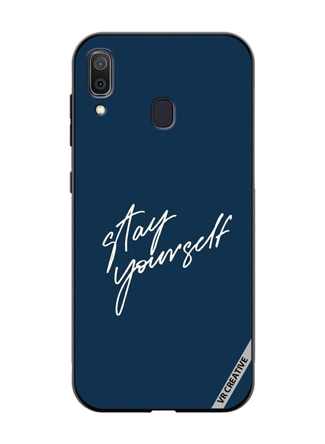 Protective Case Cover For Samsung Galaxy A30 Stay Yourself Design Multicolour