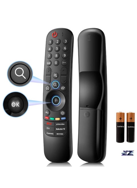 Replacement Remote Control for LG Smart TV, Universal Remote Control Compatible with LG OLED, QNED, NanoCell 4K Smart TVs (No Voice & No Pointer) – With Battery