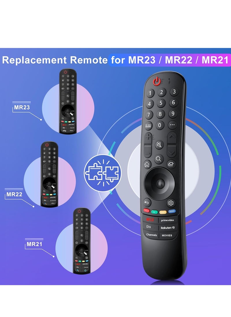 Replacement Remote Control for LG Smart TV, Universal Remote Control Compatible with LG OLED, QNED, NanoCell 4K Smart TVs (No Voice & No Pointer) – With Battery