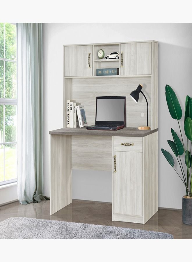 Home Box Angelic Study Desk With Hutch 120 x 157 x 60 cm - Image 1