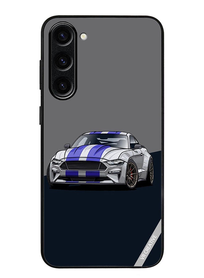 VR CREATIVE Protective Case Cover For Samsung Galaxy S23 Corvette Design Multicolour - Image 1