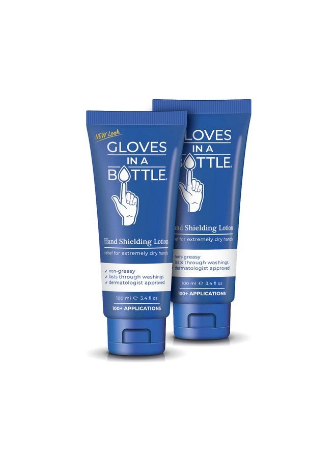 Gloves In A Bottle Shielding Lotion Relief For Eczema And Psoriasis 3.4 Ounces (Pack Of 2) - Image 1