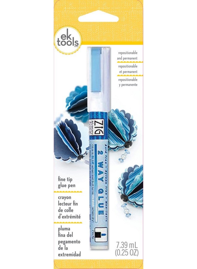 EK Tools 55 00013 Glue Pen Zig Fine Tip 2 Way 6" Multicolor - Image 1