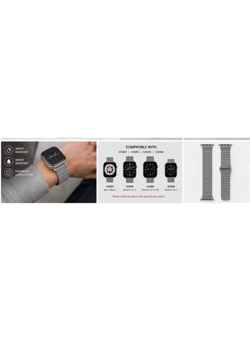 BOLICE Silicone Magnetic Smart Watch Strap 49MM Compatible with 42/44/45MM Watches - Image 3