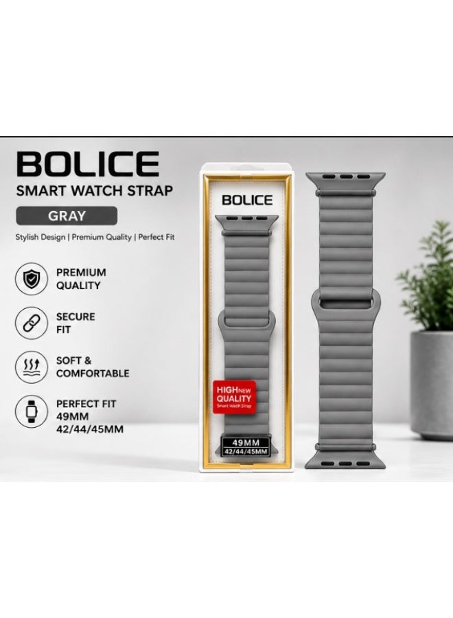 BOLICE Silicone Magnetic Smart Watch Strap 49MM Compatible with 42/44/45MM Watches - Image 2