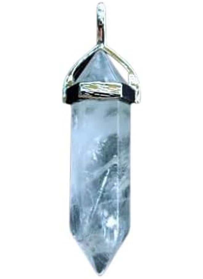Generic - Hexagonal Transparent Quartz Crystal Necklace - Image 1