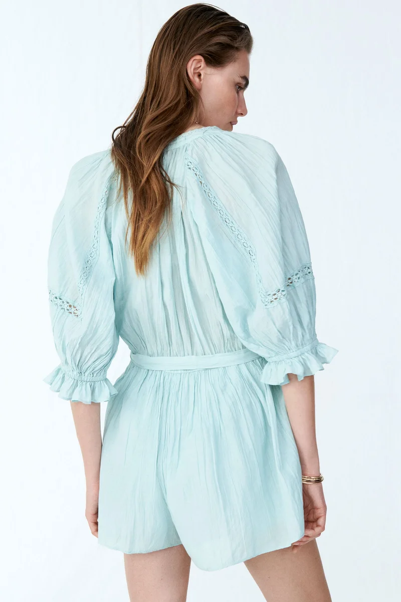 H&M  Crinkled playsuit for Women | Best Price UAE