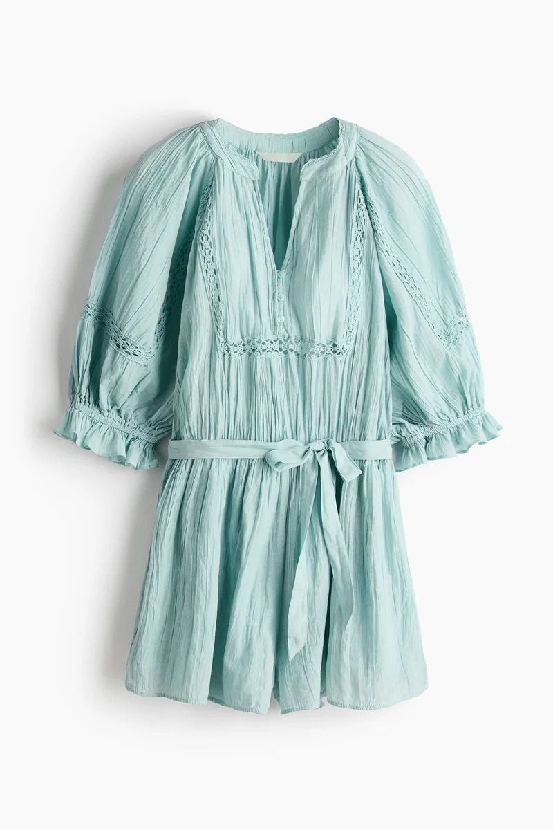H&M  Crinkled playsuit for Women | Best Price UAE