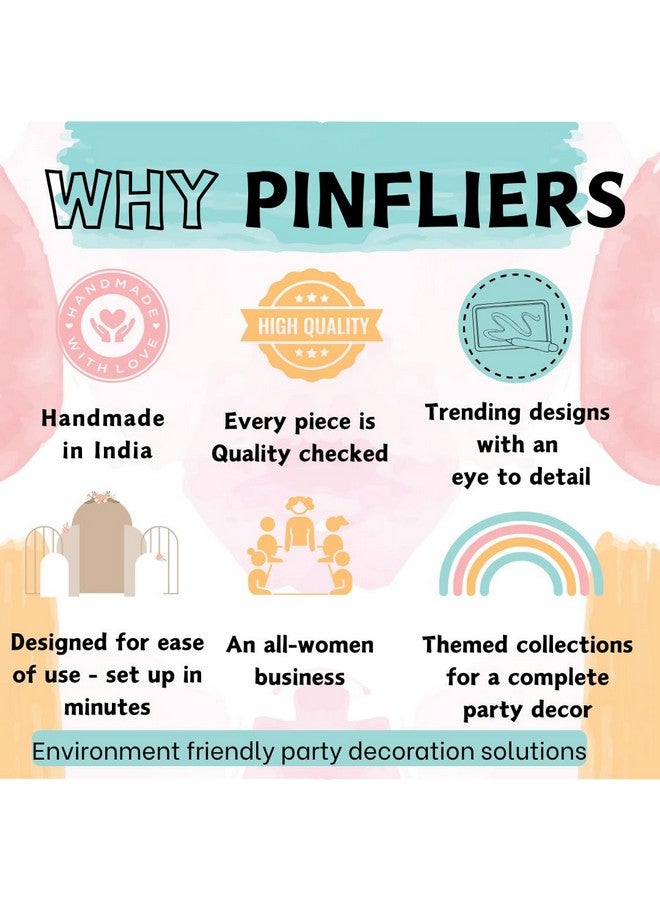 Pinfliers Flower Decoration for Birthday|Puja, Festival Decoration Items for Home|Pongal, Lohri, Makar Sankranti Decoration Items|36 Pastel Paper Flowers,Paper Decoration for Birthday|120"Length - Image 4