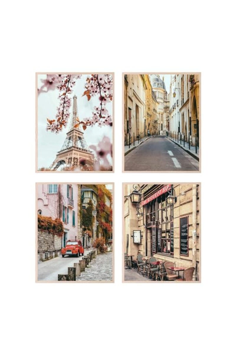 Insire Paris Wall Art Posters- Paris Room Decor - Unframed Set of 4 (8x10) - Image 2