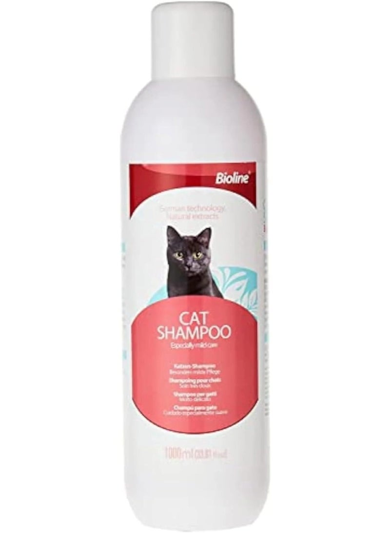 بايولاين شامبو لطيف للحيوانات الأليفة من Cat - 1000 مل، متعدد الألوان - Image 1