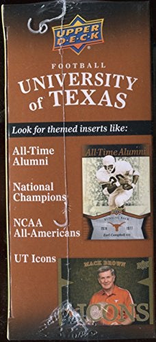 Upper Deck NCAA University of Texas Upper Deck Trading Cards - Blaster Box - Image 3