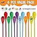 JOYIN Halloween Egg and Spoon Race Game Set 6 Eyeballs and Spoons with Assorted Colors for Kids Adults Halloween Outdoor Fun Games Party Favor Supplies Classroom Activities - Image 4