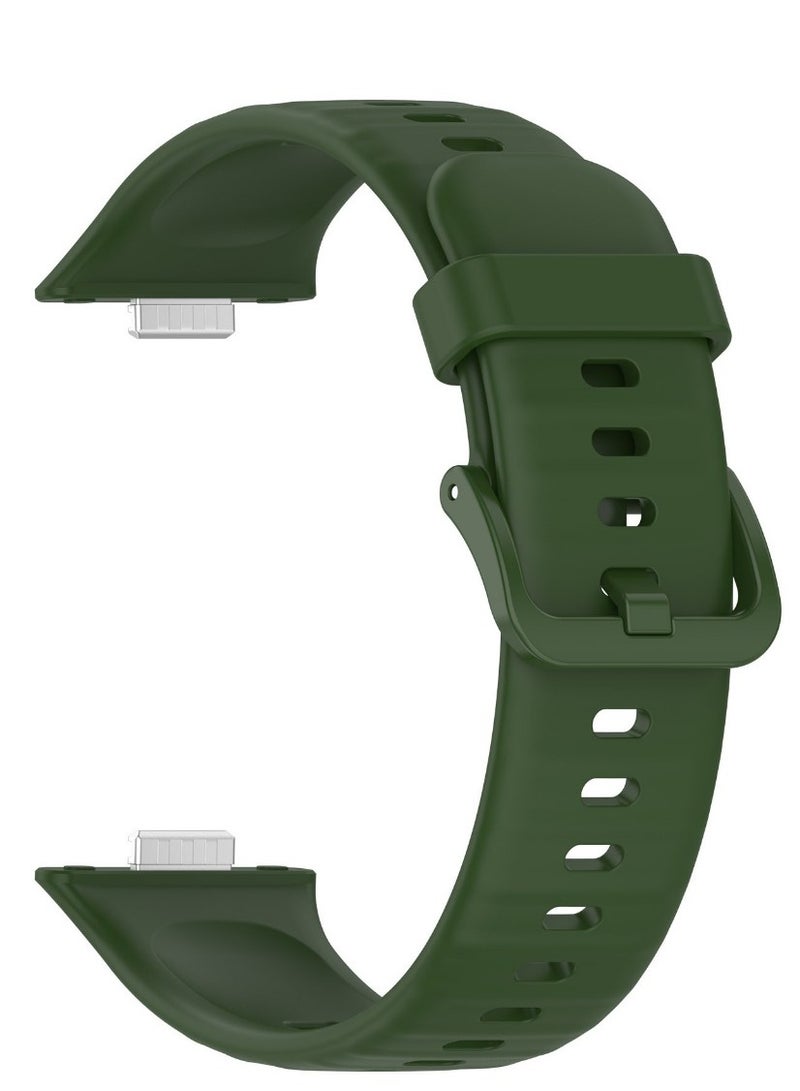 Sport Silicone Strap For Huawei Watch Fit 3 (2024) Bracelet Green - Image 1
