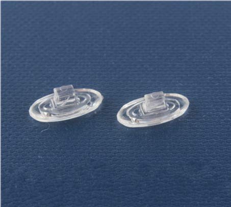 NicelyFit Clear Push-on Snap-in Nose Pads for Oakley Eyeglass Frames OX5079 OX5038 OX5066 OX5088 OX3102 OX3111 OX5094 OX5040 OX5071 OX5042 etc., 13mm x 7mm - Image 2