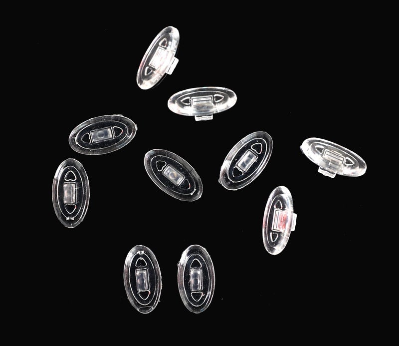 NicelyFit Clear Push-on Snap-in Nose Pads for Oakley Eyeglass Frames OX5079 OX5038 OX5066 OX5088 OX3102 OX3111 OX5094 OX5040 OX5071 OX5042 etc., 13mm x 7mm - Image 3