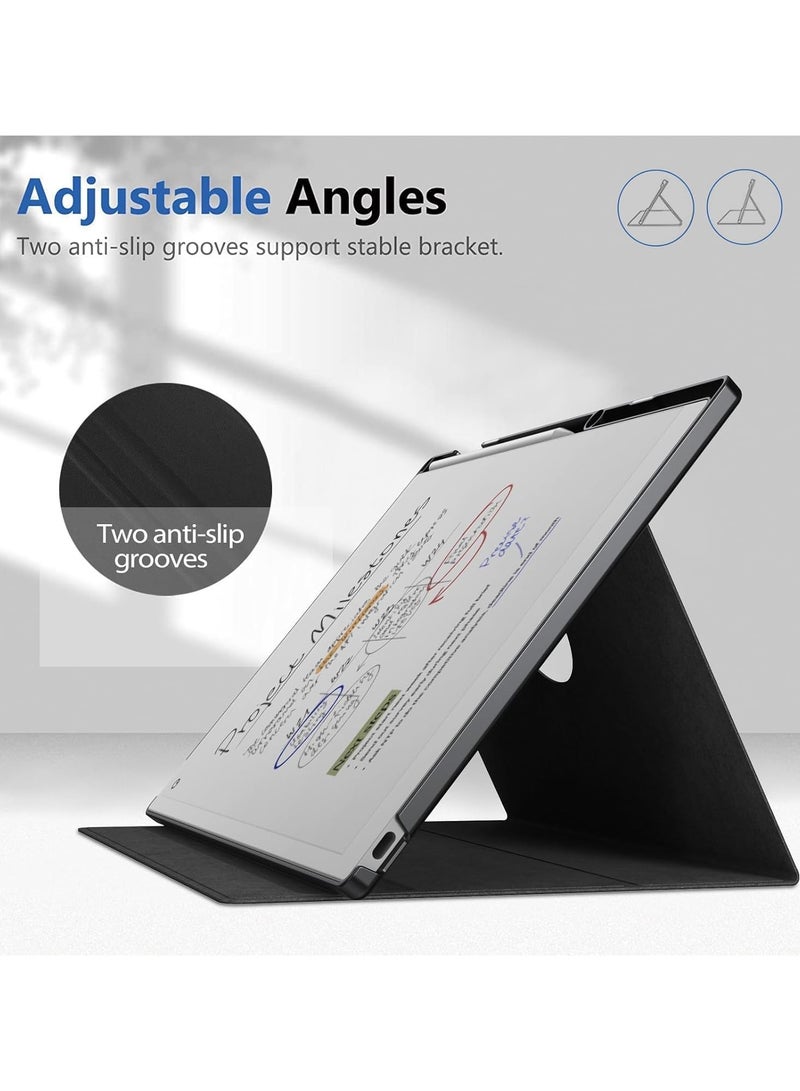 عام غطاء متعدد الأوضاع لجهاز Remarkable Paper Pro Color مقاس 11.8 بوصة - تصميم كتابي قابل للطي مع حامل قلم مدمج ووظيفة الإيقاظ/النوم التلقائي - Image 4