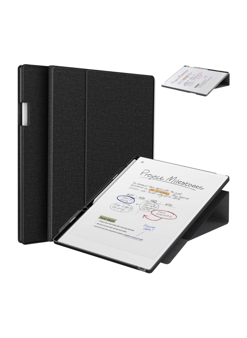 عام غطاء متعدد الأوضاع لجهاز Remarkable Paper Pro Color مقاس 11.8 بوصة - تصميم كتابي قابل للطي مع حامل قلم مدمج ووظيفة الإيقاظ/النوم التلقائي - Image 1