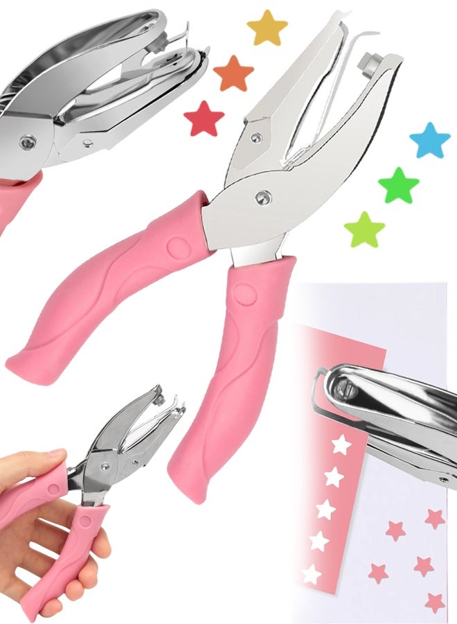 Star Handheld Hole Paper Punch Metal Single Hole Paper Punch Punchers With Soft-Handled Tags For Clothing Ticket DIY Craft Tags Scrapbook Tool - Image 1