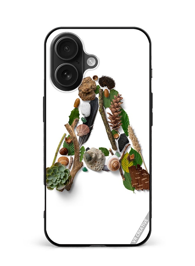 VR CREATIVE Protective Case Cover For Apple iPhone 16 Alphabet A Design Multicolour